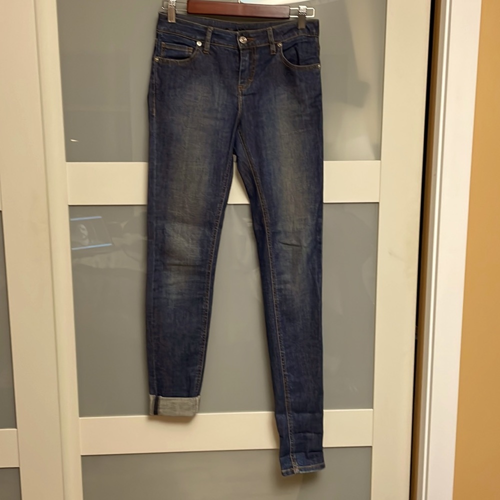 Lacoste skinny slightly distressed jeans